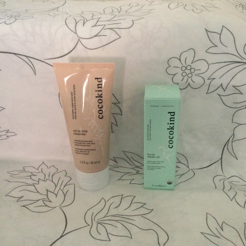 Cocokind Oil to Milk Cleanser & Facial Repair Oil (New & Unopened)